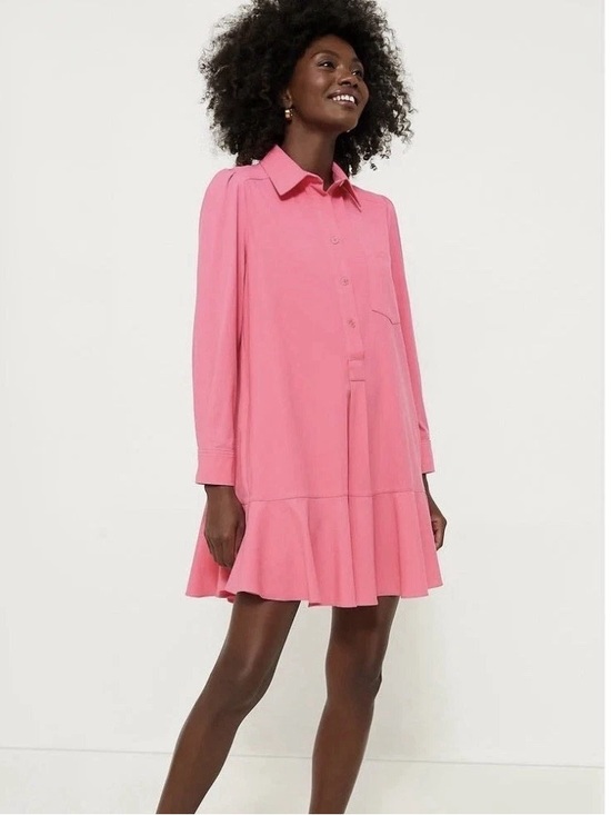 Tahari Dresses & Skirts - Tahari Rose Pink Button Detail Tunic